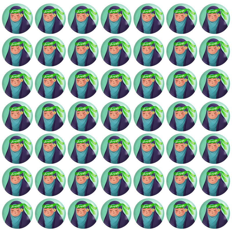 مگنت خندالو طرح کودکانه میلاد امام زمان نیمه شعبان کد 25531 بسته 49 عددی