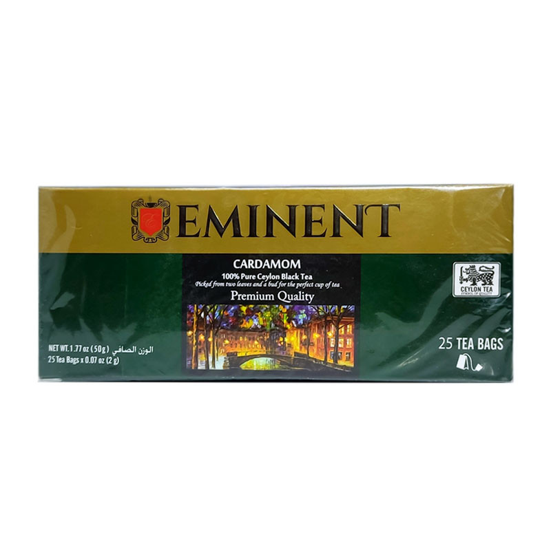 خرید و قیمت چای سیاه کیسه ای با طعم هل امیننت بسته 25 عددی