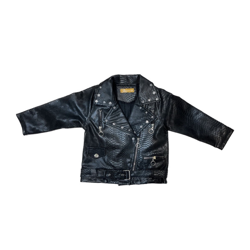 خرید و قیمت کت چرم دخترانه مدل بامبر پوست ماری