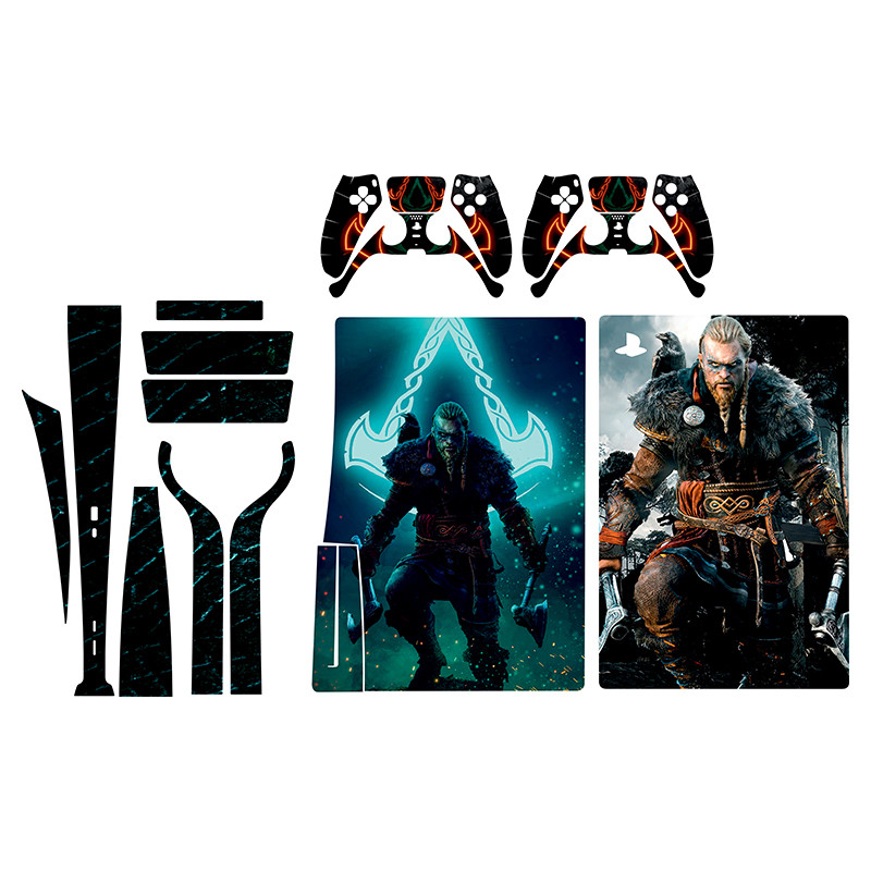 برچسب کنسول بازی پلی استیشن5 استاندارد توییجین وموییجین مدل 02 assassins creed بسته 9عددی