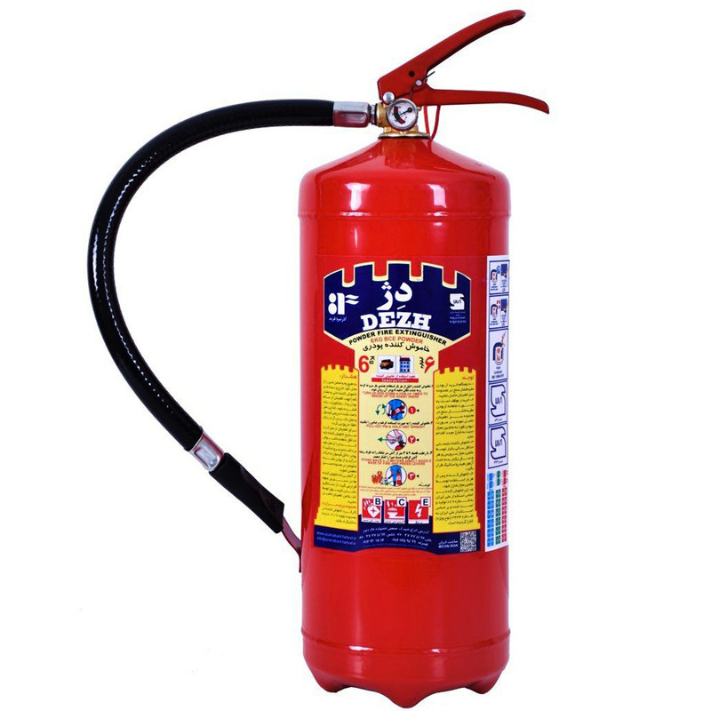 کپسول اتش نشانی پودری دژ 6 کیلوگرمی