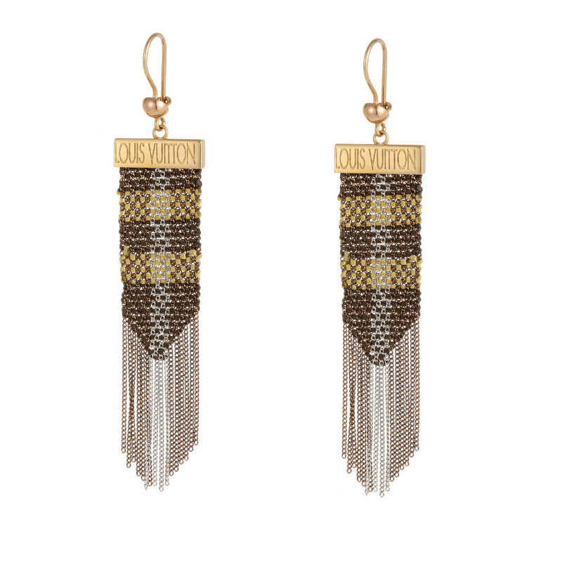 خرید و قیمت گوشواره آویزی طلا 18 عیار زنانه جواهری حقانی مدل شال