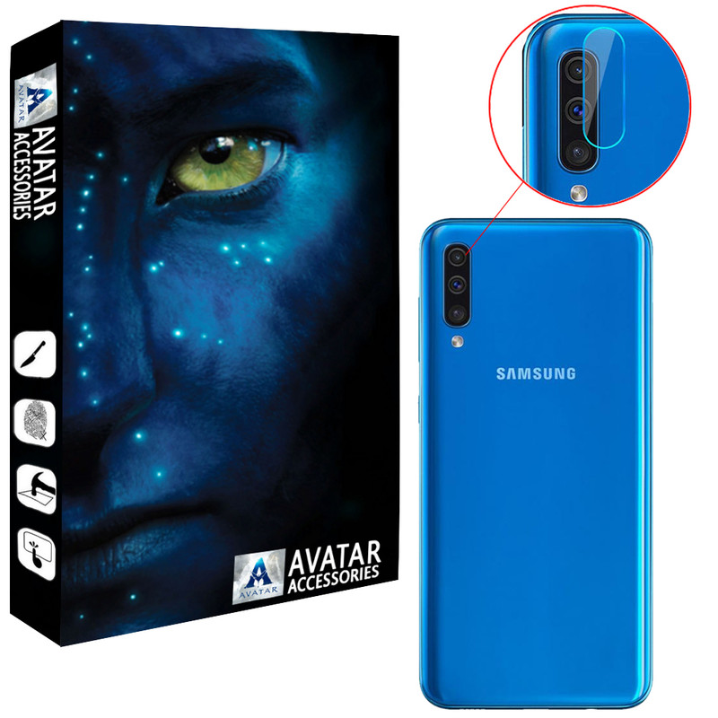 محافظ لنز دوربین آواتار مدل LNZ-GLS-SA50-1 مناسب برای گوشی موبایل سامسونگ Galaxy A50