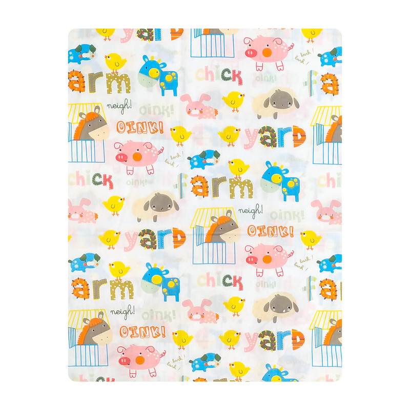 ملحفه کودک آدنو مدل Zoo کد FI13 سایز 100x150 سانتی متر