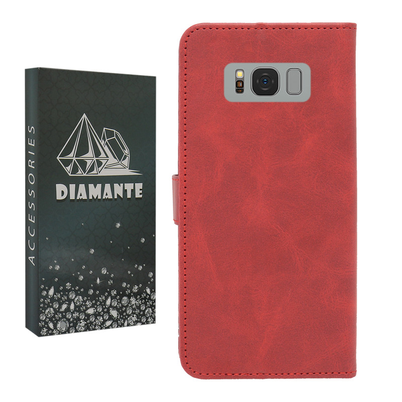 خرید و قیمت کیف کلاسوری دیامانته مدل Bersa Bk مناسب برای گوشی موبایل سامسونگ Galaxy S8