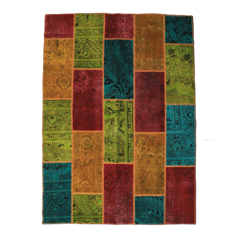 خرید و قیمت فرش دستباف سه متری طرح چهل تکه کد 4020556