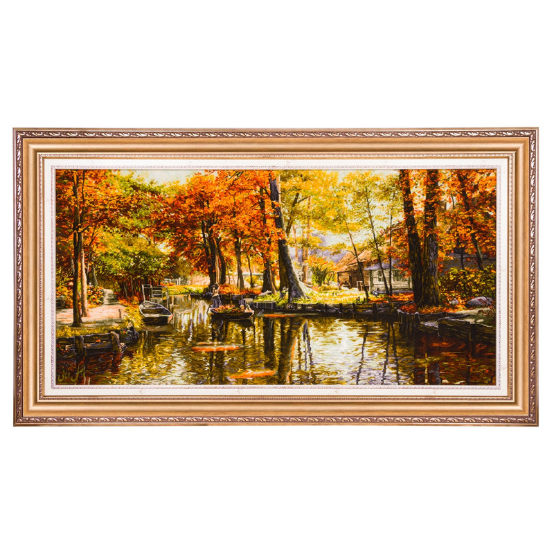 تابلو فرش دستباف سی پرشیا مدل منظره مرداب کد 903773