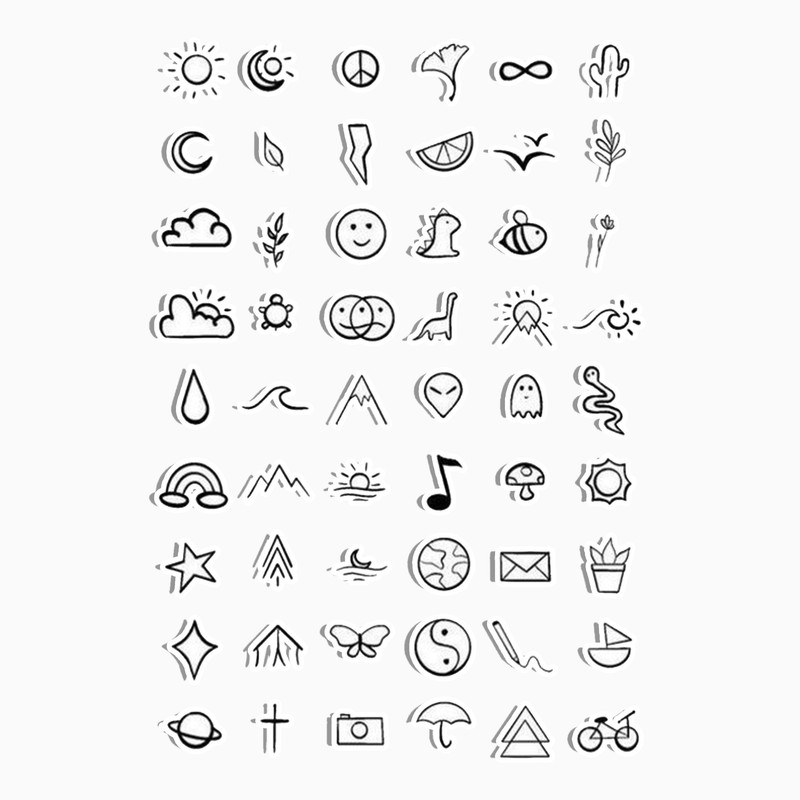 استیکر لپ تاپ و موبایل گوفی طرح مینی استیکرز مجموعه 54 عددی