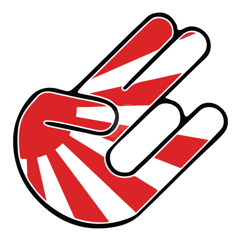 استیکر خودرو طرح ژاپن کد 1117