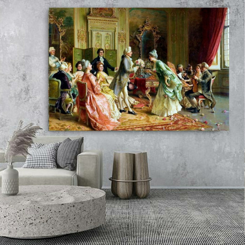 تابلو بوم طرح فرانسوی مدل خواستگاری کد PB396