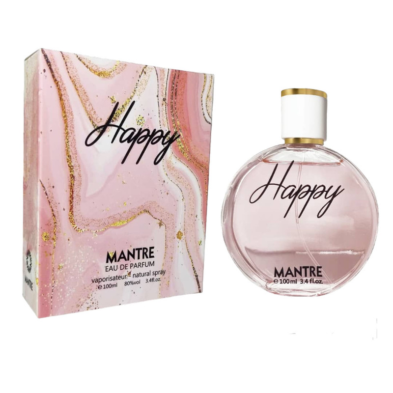 ادو پرفیوم زنانه مانتره مدل HAPPY حجم 100 میلیلیتر