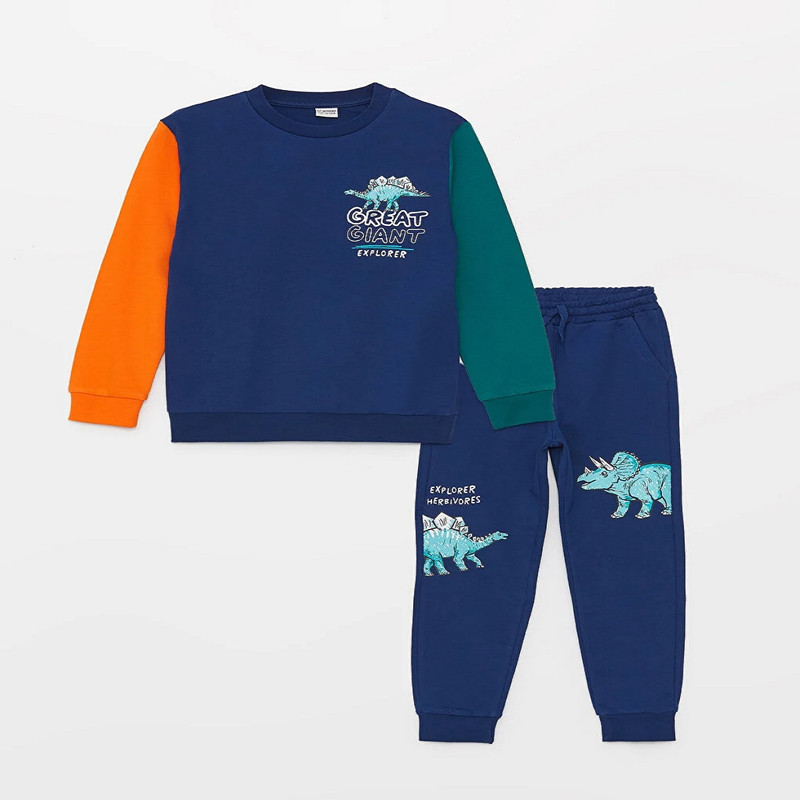 ست تی شرت و شلوار پسرانه ال سی وایکیکی مدل W35948Z4