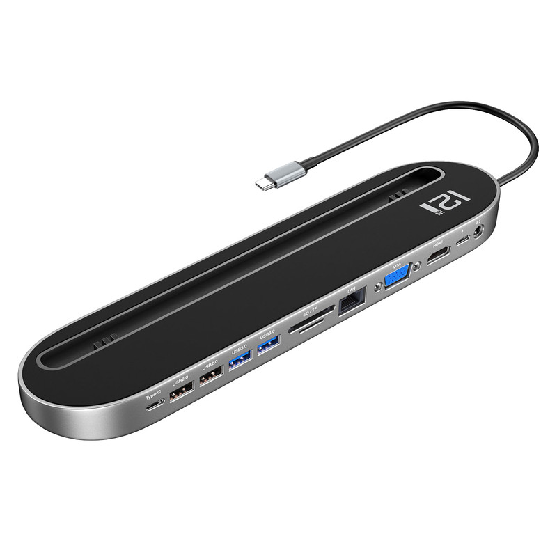 خرید و قیمت مبدل USB-C به USB 3.0/Lan/HDMI/Display Port آی سی زد آی مدل DZ-001
