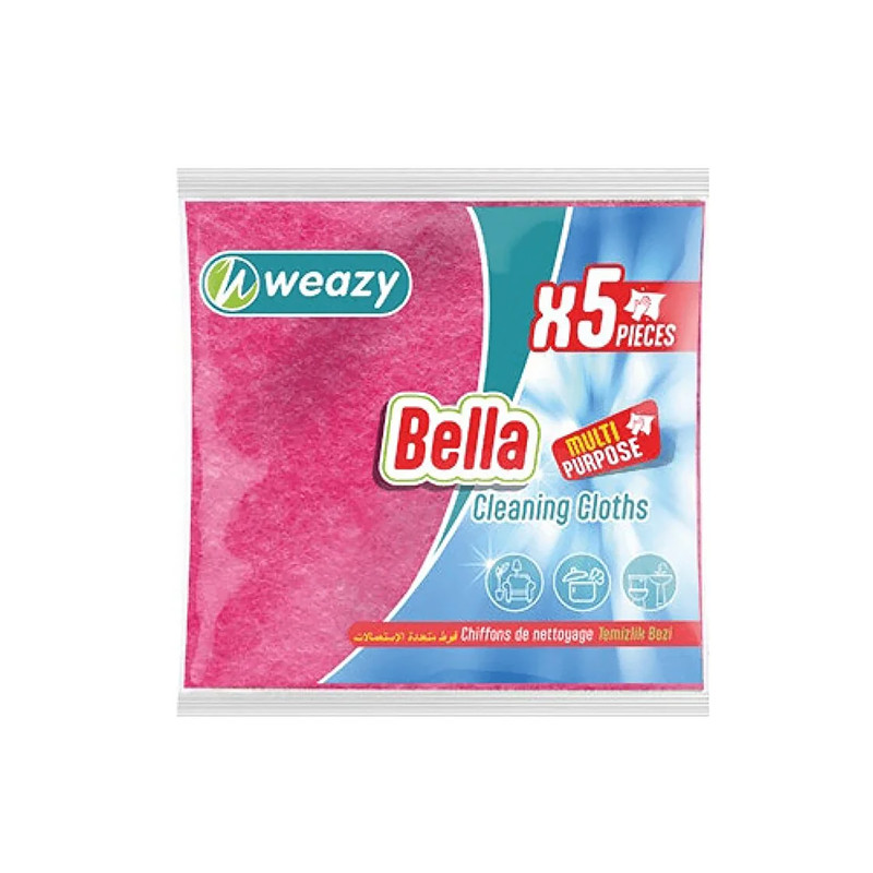 دستمال نظافت ویزی مدل Bell مجموعه 5 عددی