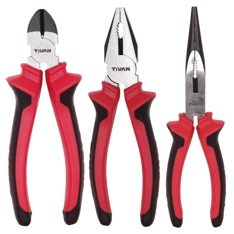 خرید و قیمت انبر دست و سیم چین و دم باریک تیوان مدل ART.TN.868 مجموعه 3 عددی