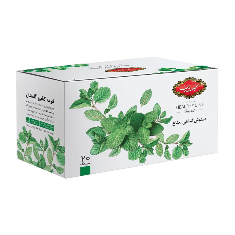 دمنوش گیاهی مخلوط نعنا گلستان بسته 20 عددی
