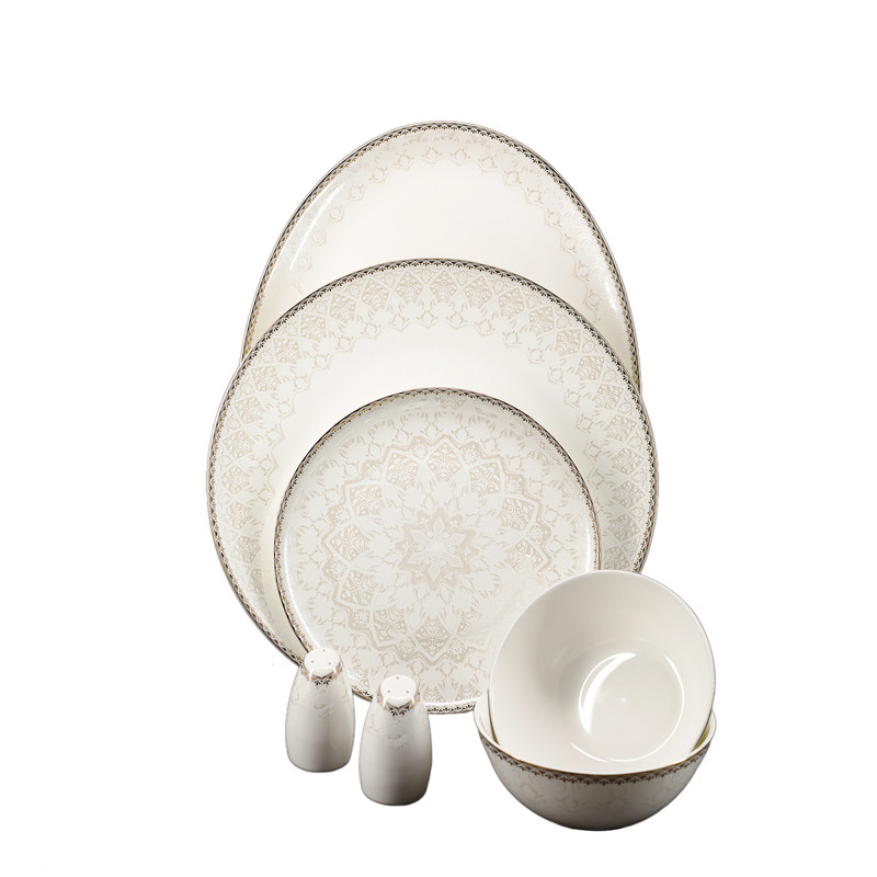 سرويس غذاخوری 28 پارچه دینوا ساینا مدل 19068 Golden