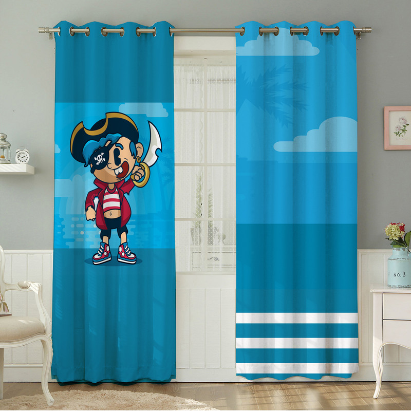 پرده نیروانا طرح کودک مدل هازان کد 4102 سایز 140×280 سانتی متر