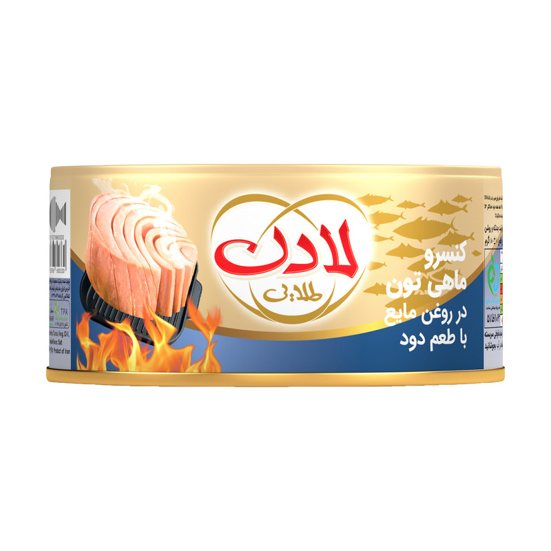 کنسرو ماهی تون با طعم دودی لادن - 180 گرم