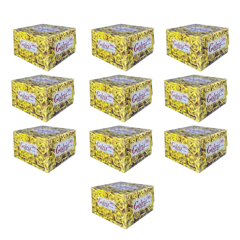 دستمال کاغذی 50 برگ گلریز مدل معطر کد 02 بسته 10 عددی
