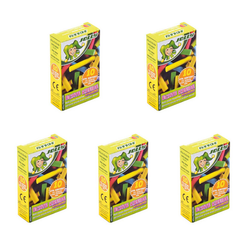 خرید و قیمت گچ 10 رنگ جولی مدل 0003-8300 بسته 5 عددی