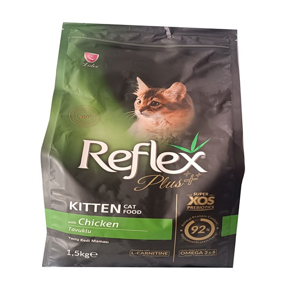 غذای خشک گربه رفلکس پلاس مدل کیتن وزن 1.5کیلوگرم