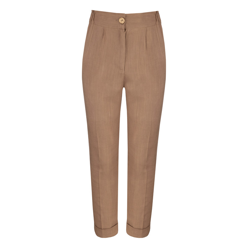 شلوار زنانه سرژه مدل 208365 رنگ قهوه ای