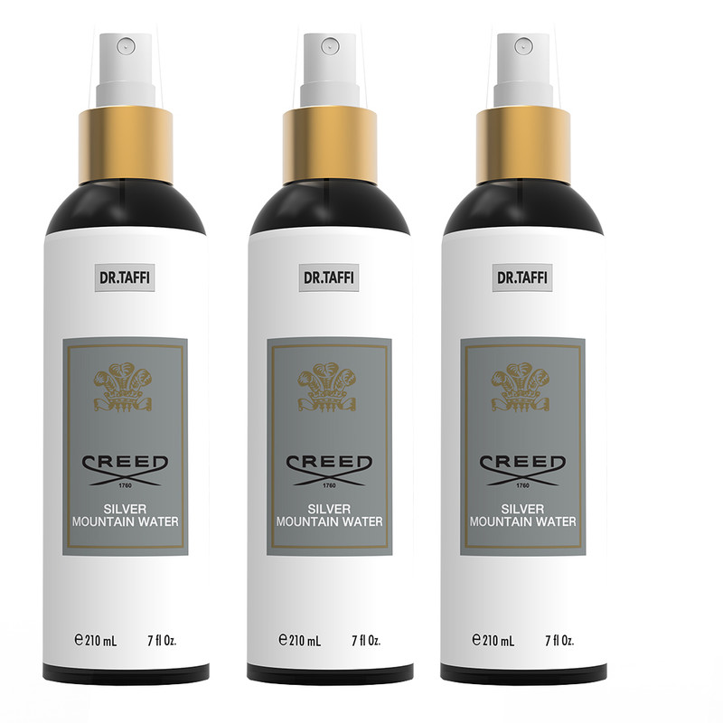 اسپری بدن مردانه دکتر تافی مدل کرید سیلور حجم 210 میلی لیتر مجموعه سه عددی