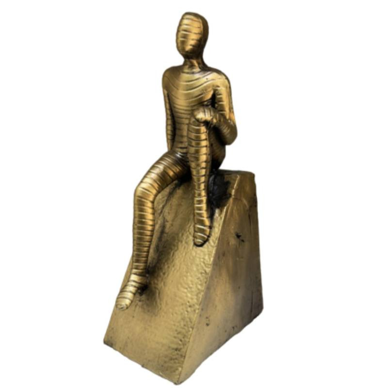 خرید و قیمت مجسمه دنیا دکوری سرمد مدل فیگور مومیایی منتظر