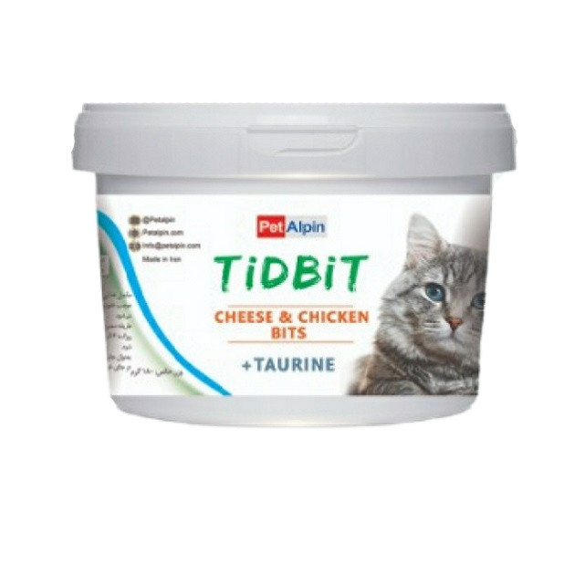 غذای مکمل گربه تیدبیت مدل chicken وزن 180 گرم