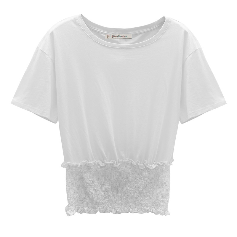 خرید و قیمت تی شرت زنانه استرادیواریوس مدل 6501083004