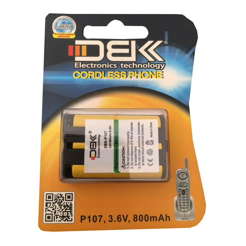 خرید و قیمت باتری تلفن بیسیم دی بی کی مدل p107