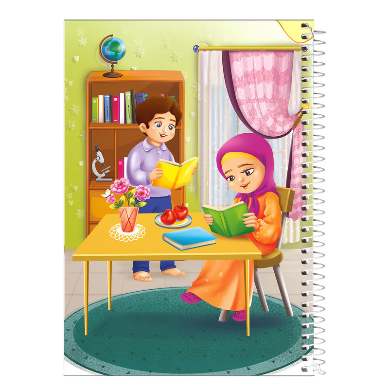 دفتر نقاشی 40 برگ انتشارات فاطن طرح مطالعه و جدول ضرب کد 240