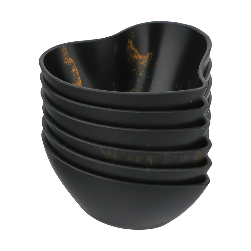 پیاله فرش کیپس طرح قلبی مدل ماربل بسته 6 عددی