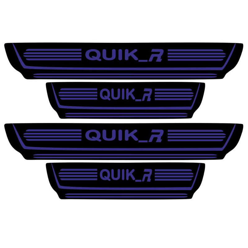 خرید و قیمت برچسب بدنه خودرو اسپرت غدیر مدل CH BL YA59 A135 مناسب برای کوییکR بسته 4 عددی