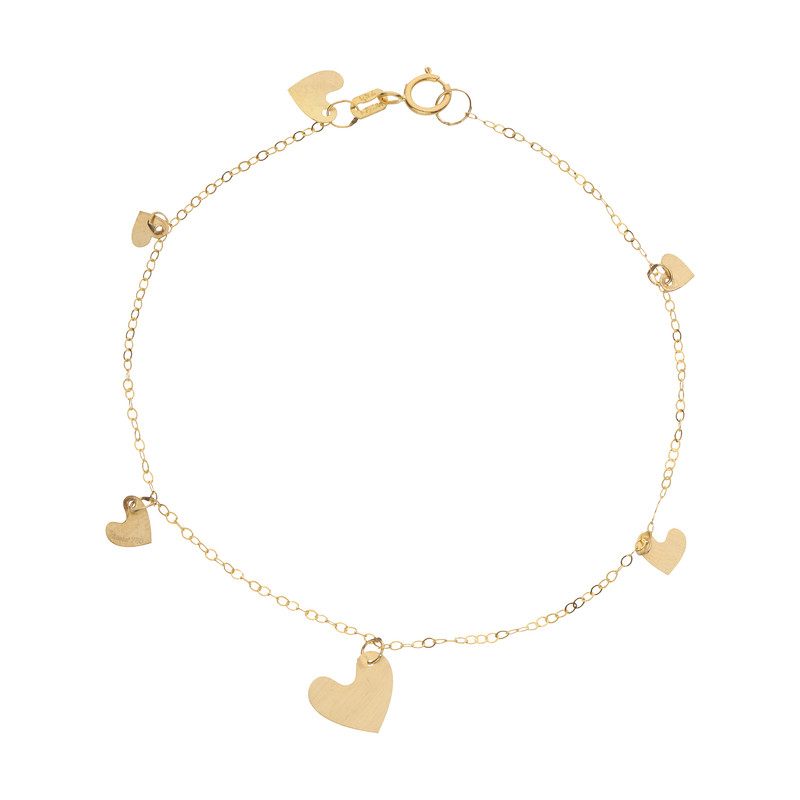 خرید و قیمت دستبند طلا 18 عیار زنانه زرمان مدل ZMB1439 طرح قلب