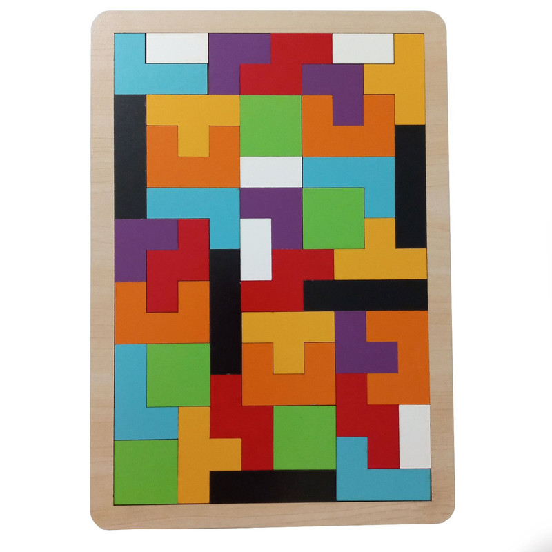 خرید و قیمت پازل 40 تکه مدل تانگرام روسی