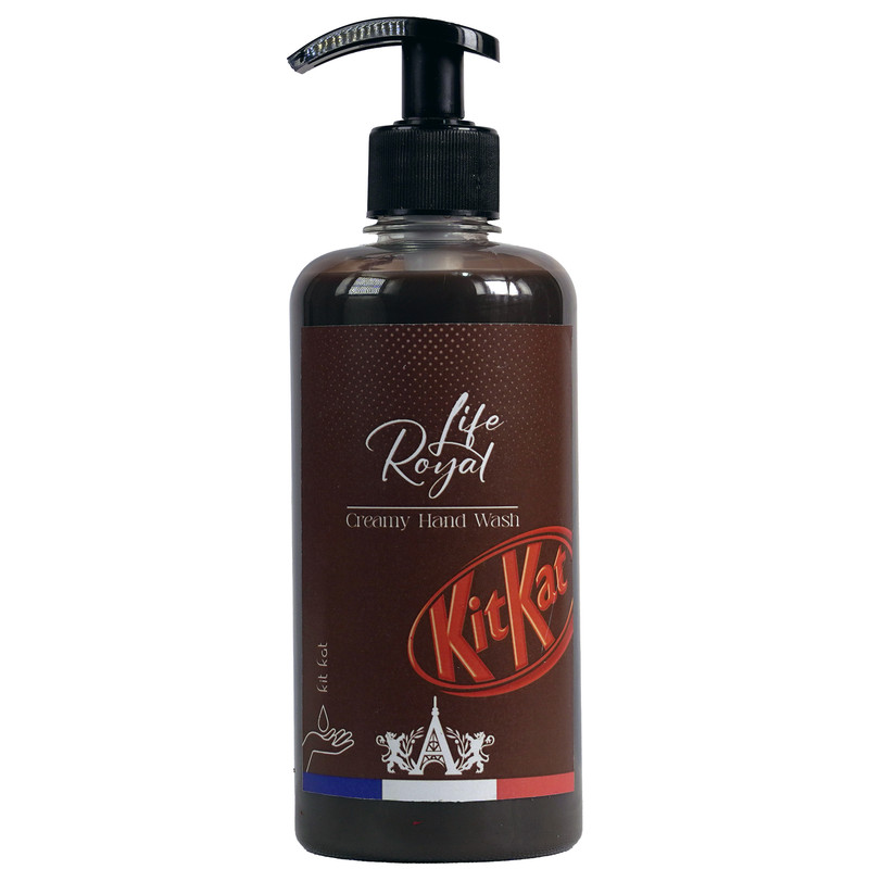 خرید و قیمت مایع دستشویی کرمی رویال لایف مدل کیت کت حجم 500 میلی لیتر
