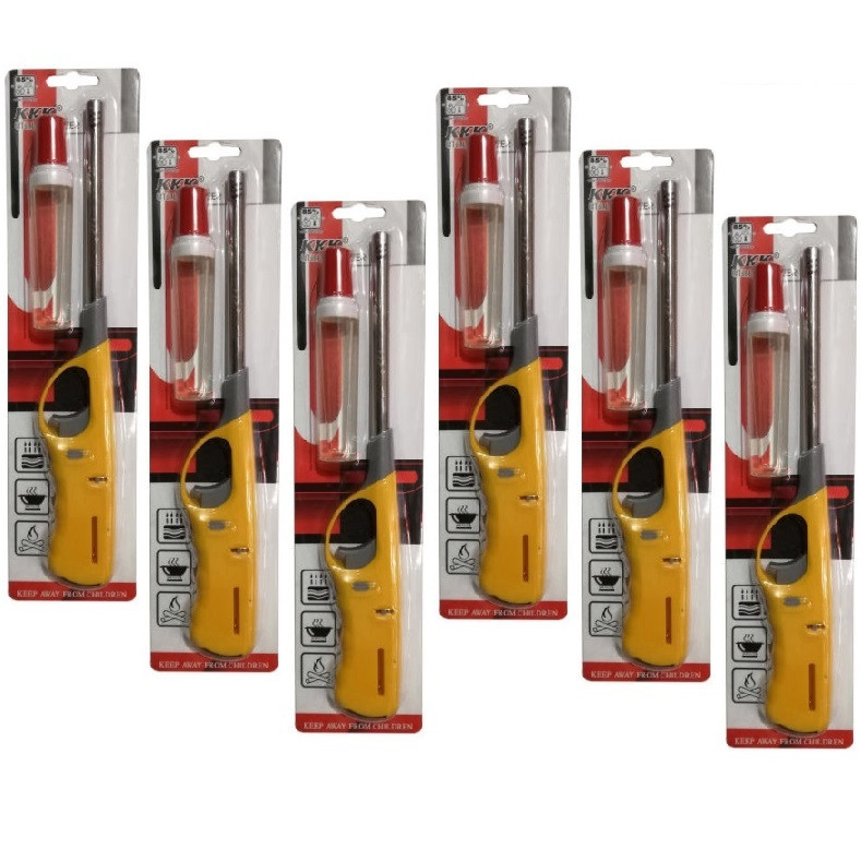 فندک آشپزخانه کی کی کی مدل نیوفیس مجموعه شش عددی به همراه گاز فندک