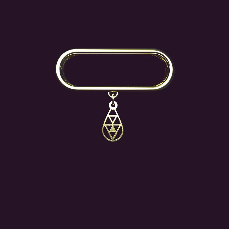 آویز ساعت طلا 18 عیار زنانه مدوپد مدل اشک کد SB1-1001