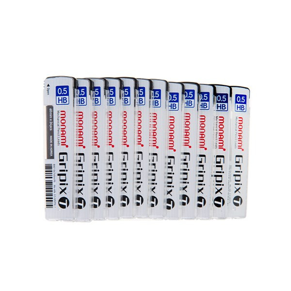 نوک مداد نوکی 0.5 میلی متری مونامی مدل Gripix - سته 12 عددی