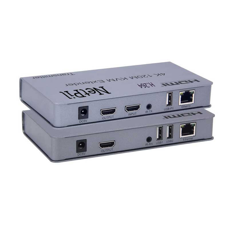 سوییچ 2 پورت HDMI KVM EXTENDER نت پیل مدل KVEX200 بسته دو عددی