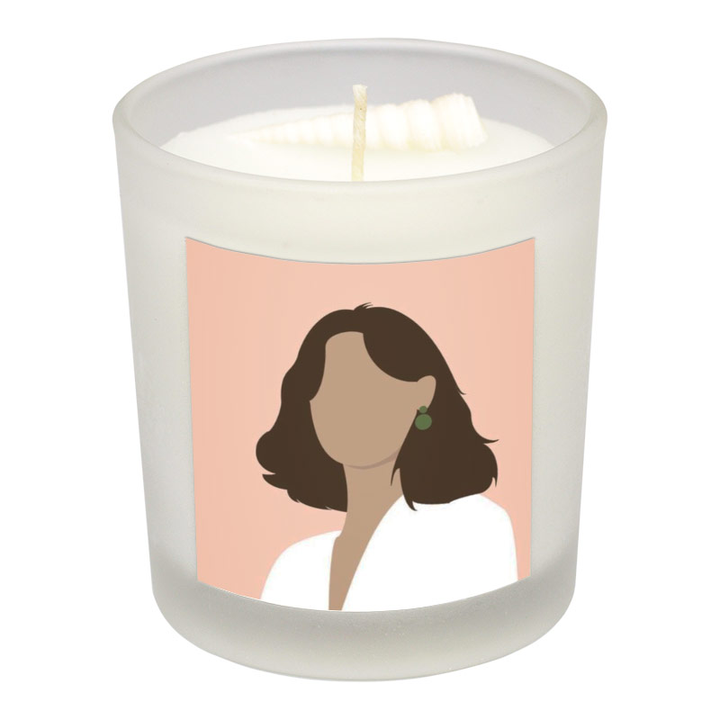 شمع لیوانی طرح دختر مدل D004-1