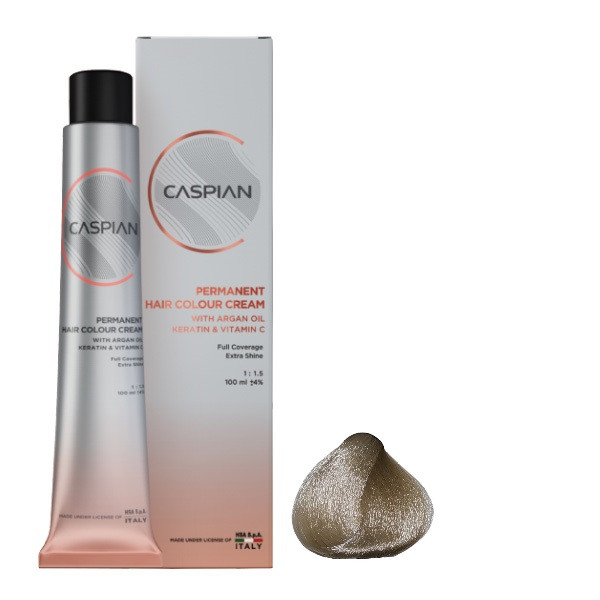 رنگ مو کاسپین مدل CA شماره 12.1 حجم 100 میلی لیتر رنگ سوپر بلوند دودی