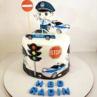 کیک تولد پسرانه با طرح پلیس 