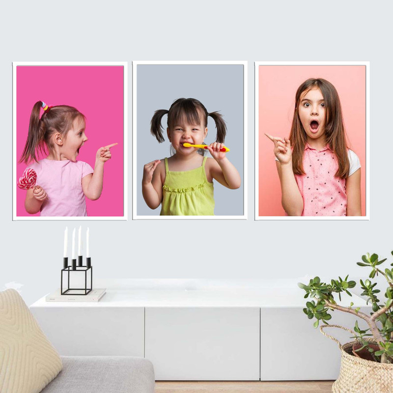 تابلو مدل دندانپزشکی طرح مسواک کد 78 مجموعه سه عددی