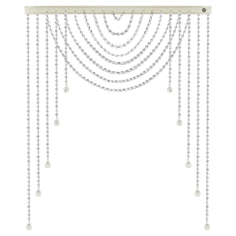 خرید و قیمت پرده ریشه ای آریا کریستال مدل آریانا سایز 100x100 سانتی متر