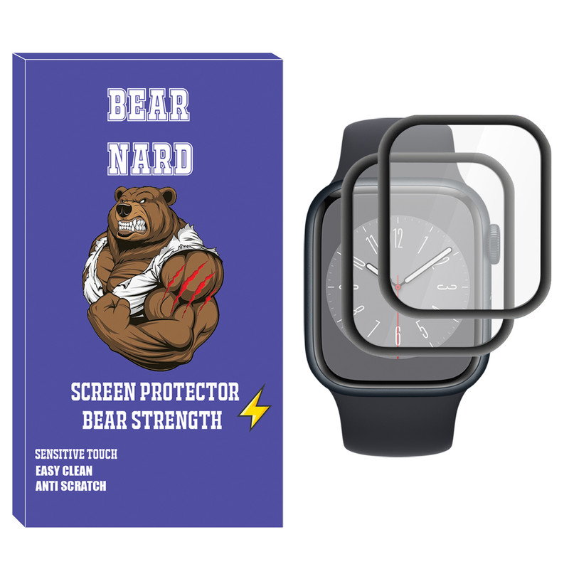 محافظ صفحه نمایش نانو برنارد مدل NBR مناسب برای اپل واچ سری 8 41 میلی متری بسته دو عددی