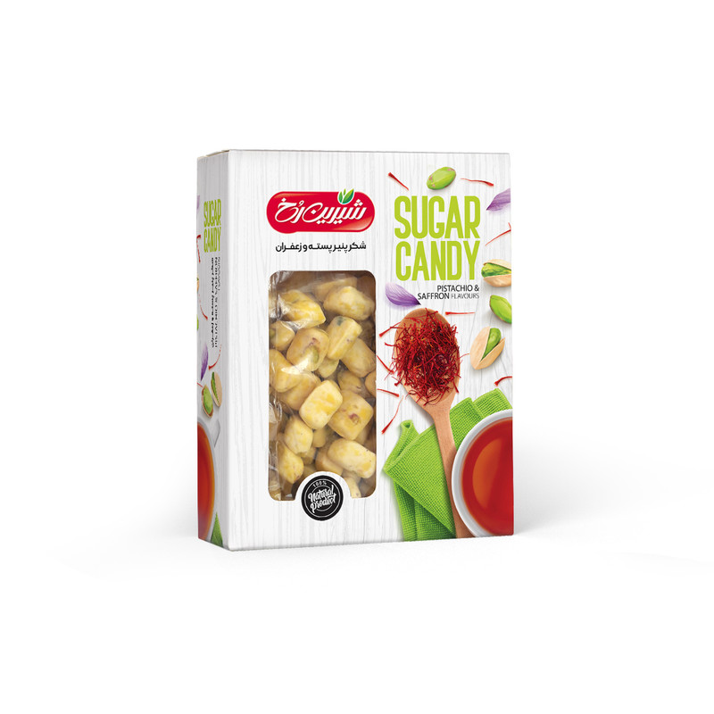 شکر پنیر پسته و زعفران شیرین رخ - 300 گرم