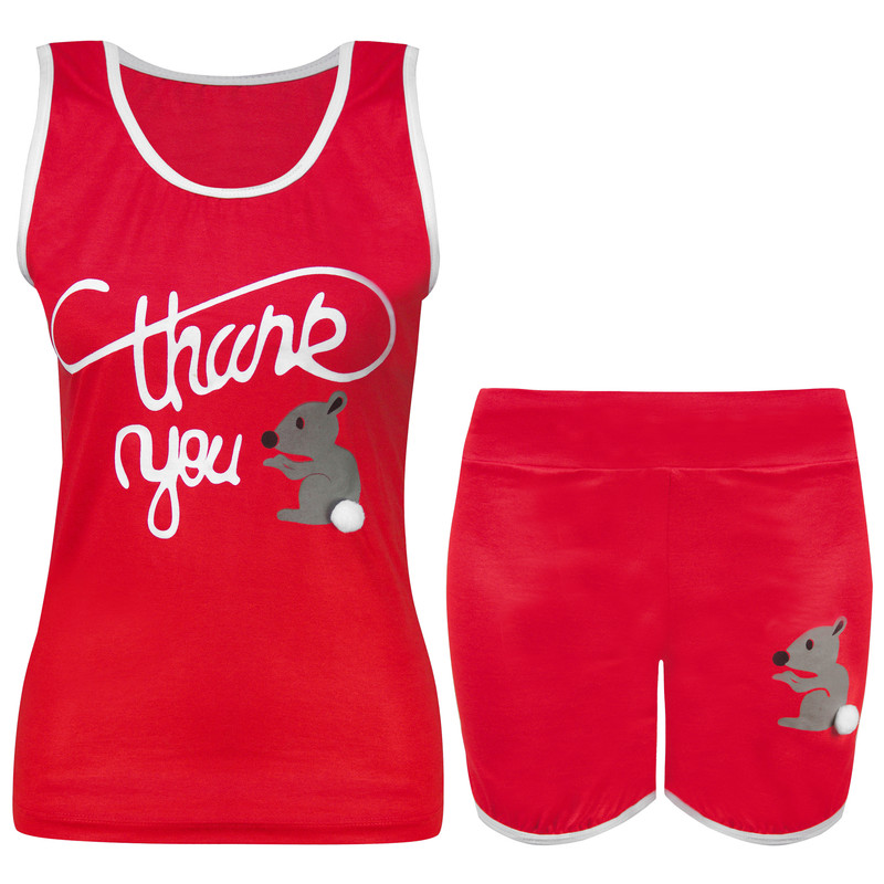 ست تاپ و شلوارک زنانه مدل سنجاب کد hsn09